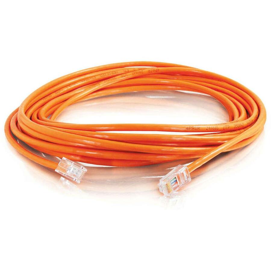 C2G-3ft Cat5e Non-Booted Crossover Unshielded (UTP) Network Patch Cable - Orange — 24494