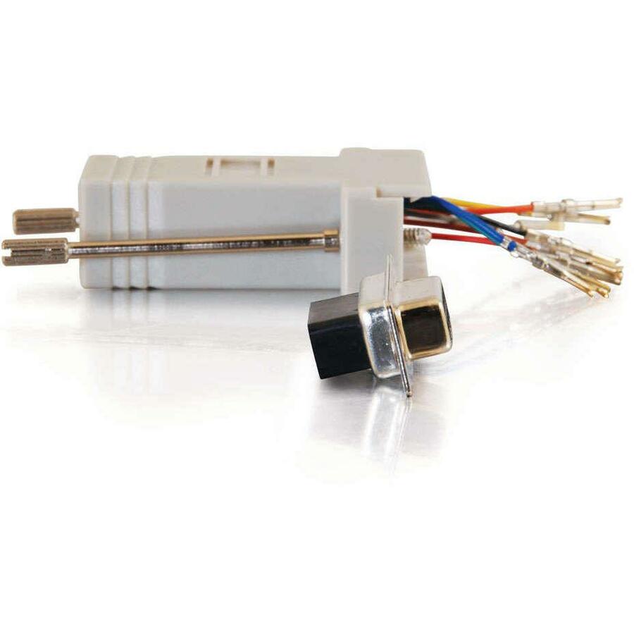 C2G RJ45 to DB9 Female Modular Adapter - Gray — 02941