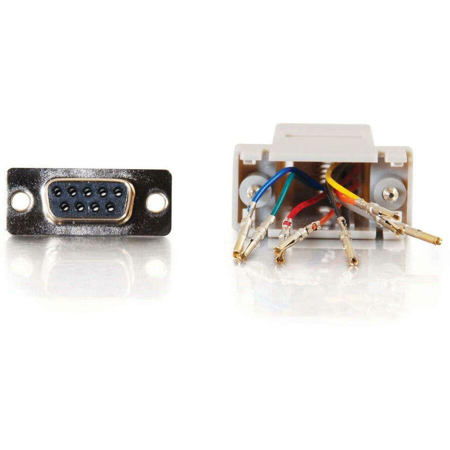 C2G RJ45 to DB9 Female Modular Adapter - Gray — 02941