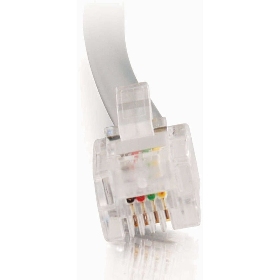 C2G 25ft RJ11 6P4C Straight Modular Cable — 02973
