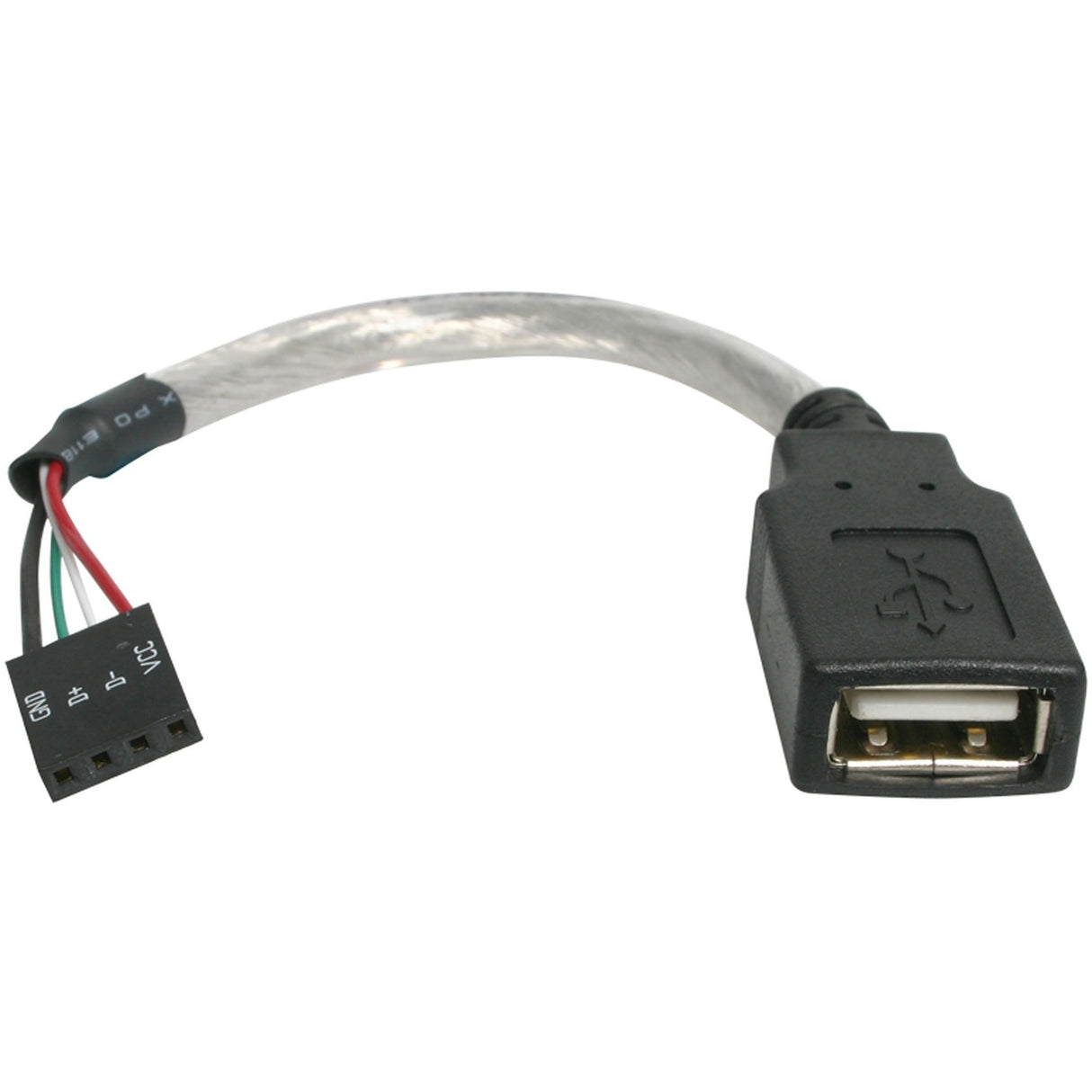 StarTech.com 6in USB 2.0 Cable - USB A to USB 4 Pin Header F/F USB A Female to Motherboard Header Adapter - USB cable - 4 pin USB Type A (F) - 4 pin MPC (F) - 15 cm — USBMBADAPT