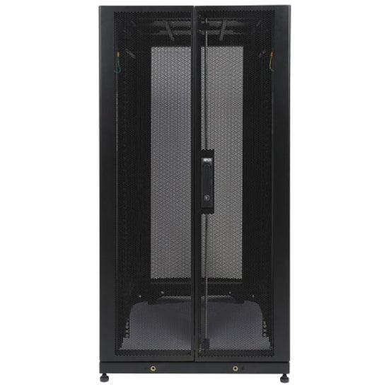 Tripp Lite by Eaton 25U SmartRack Standard-Depth Half-Height Rack Enclosure, Doors, Side Panels, Shock Pallet — SR25UBSP1