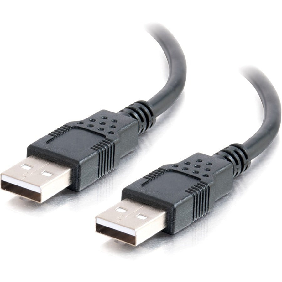 C2G 6.6ft USB Cable - USB A to USB A Cable - USB 2.0 - Black - M/M — 28106