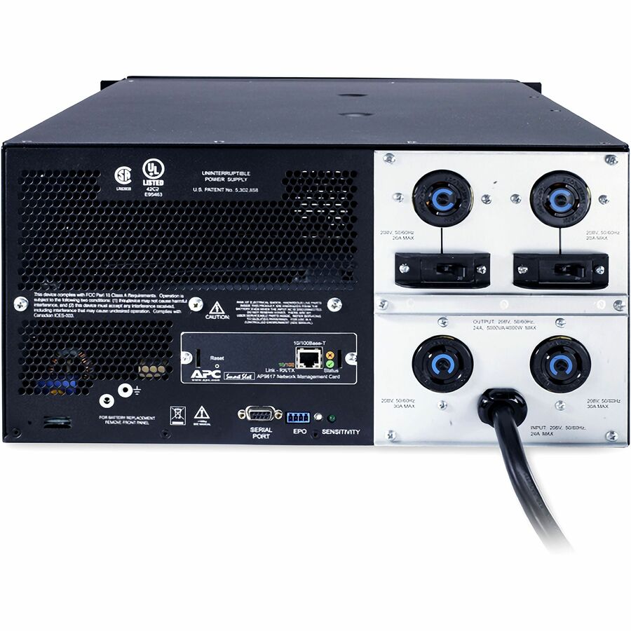 APC Smart-UPS 5000VA Tower/Rack-mountable UPS — SUA5000RMT5U