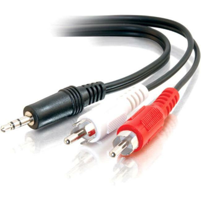 C2G 6ft Value Series One 3.5mm Stereo Male to Two RCA Stereo Male Y-Cable — 40423