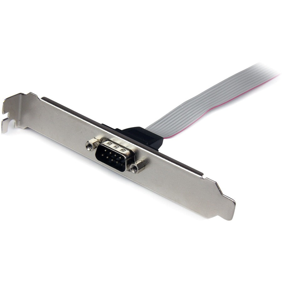 StarTech.com 9-pin Serial to 10-pin Header Slot Plate - Serial panel - DB-9 (M) - 10 pin IDC (F) - 41 cm — PLATE9M16