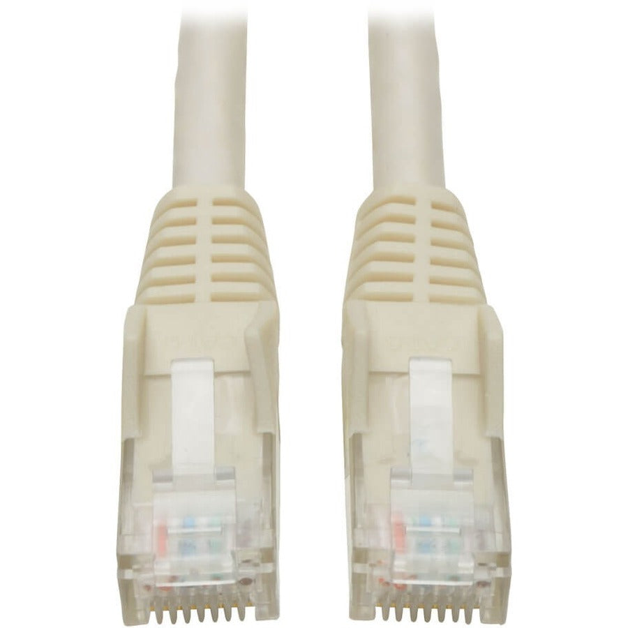 Eaton Tripp Lite Series Cat6 Gigabit Snagless Molded (UTP) Ethernet Cable (RJ45 M/M), PoE, White, 7 ft. (2.13 m) — N201-007-WH
