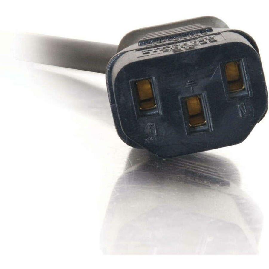 C2G 3ft 18 AWG Universal Flat Panel Power Cord (NEMA 5-15P to IEC320C13) — 27901