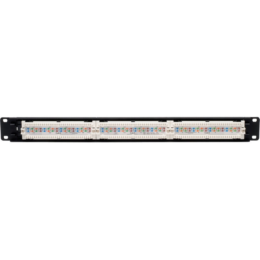 Eaton Tripp Lite Series 24-Port 1U Rack-Mount Cat6/Cat5 110 Patch Panel, 568B, RJ45 Ethernet, TAA — N252-024
