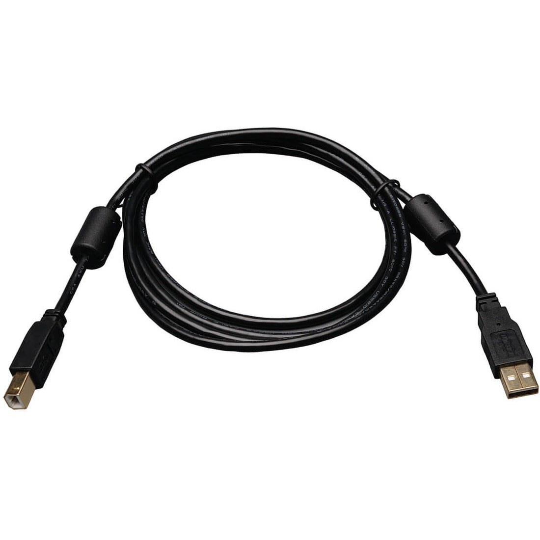 Eaton Tripp Lite Series USB 2.0 A to B Cable with Ferrite Chokes (M/M), 6 ft. (1.83 m) — U023-006