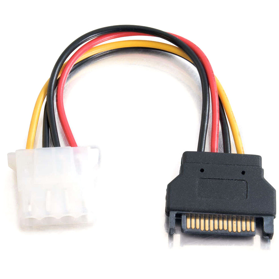 C2G 7.5in 15-pin Serial ATA Male to LP4 Female Power Cable — 10149