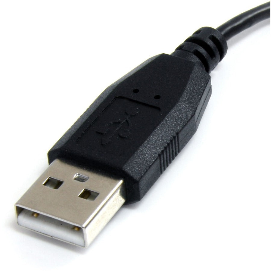 StarTech.com 3 ft Micro USB Cable - A to Left Angle Micro B — UUSBHAUB3LA