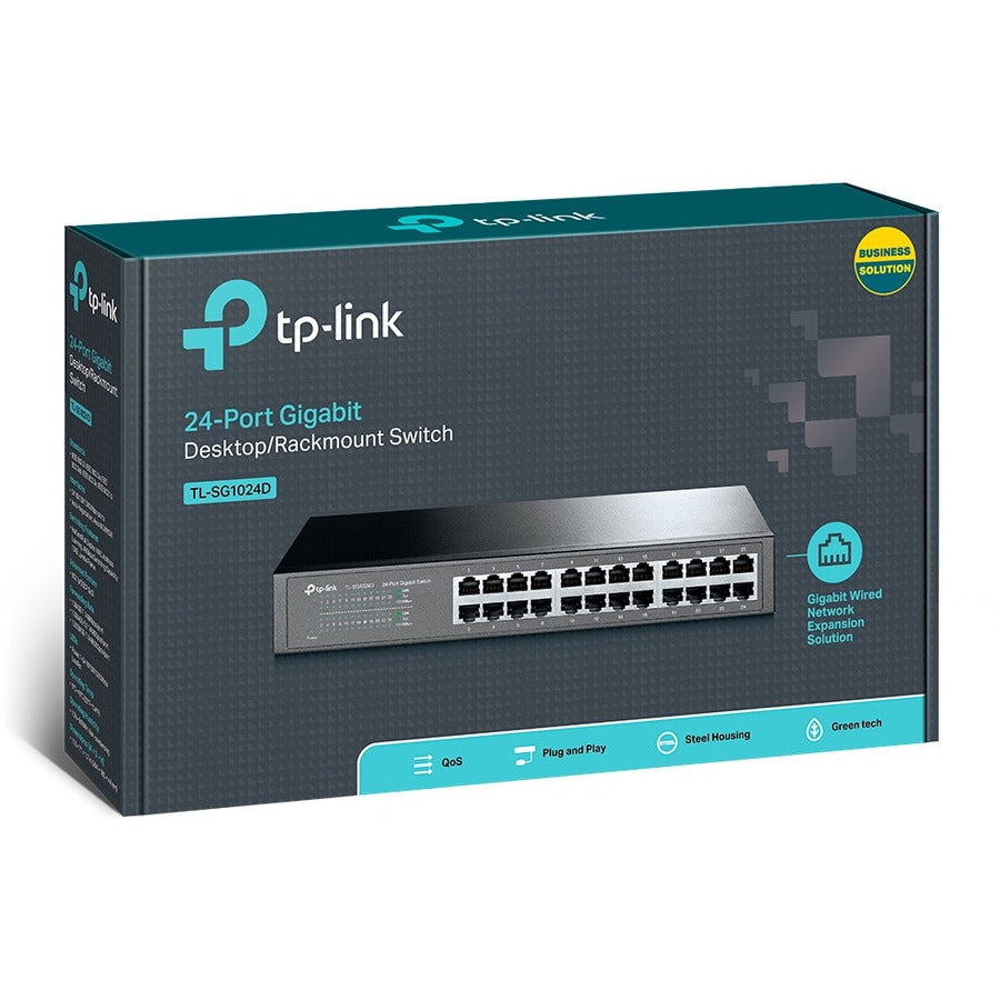 TP-LINK TL-SG1024D - 24-Port Gigabit Ethernet Unmanaged Switch — TL-SG1024D