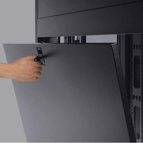 Tripp Lite by Eaton SmartRack 42U Standard-Depth Rack Enclosure Cabinet with Clear Acrylic Window — SR42UBG