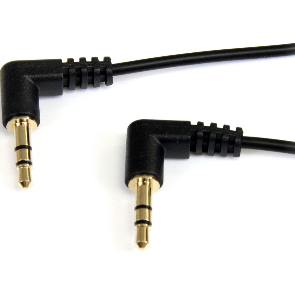 StarTech.com 6 ft Slim 3.5mm Right Angle Stereo Audio Cable - M/M — MU6MMS2RA