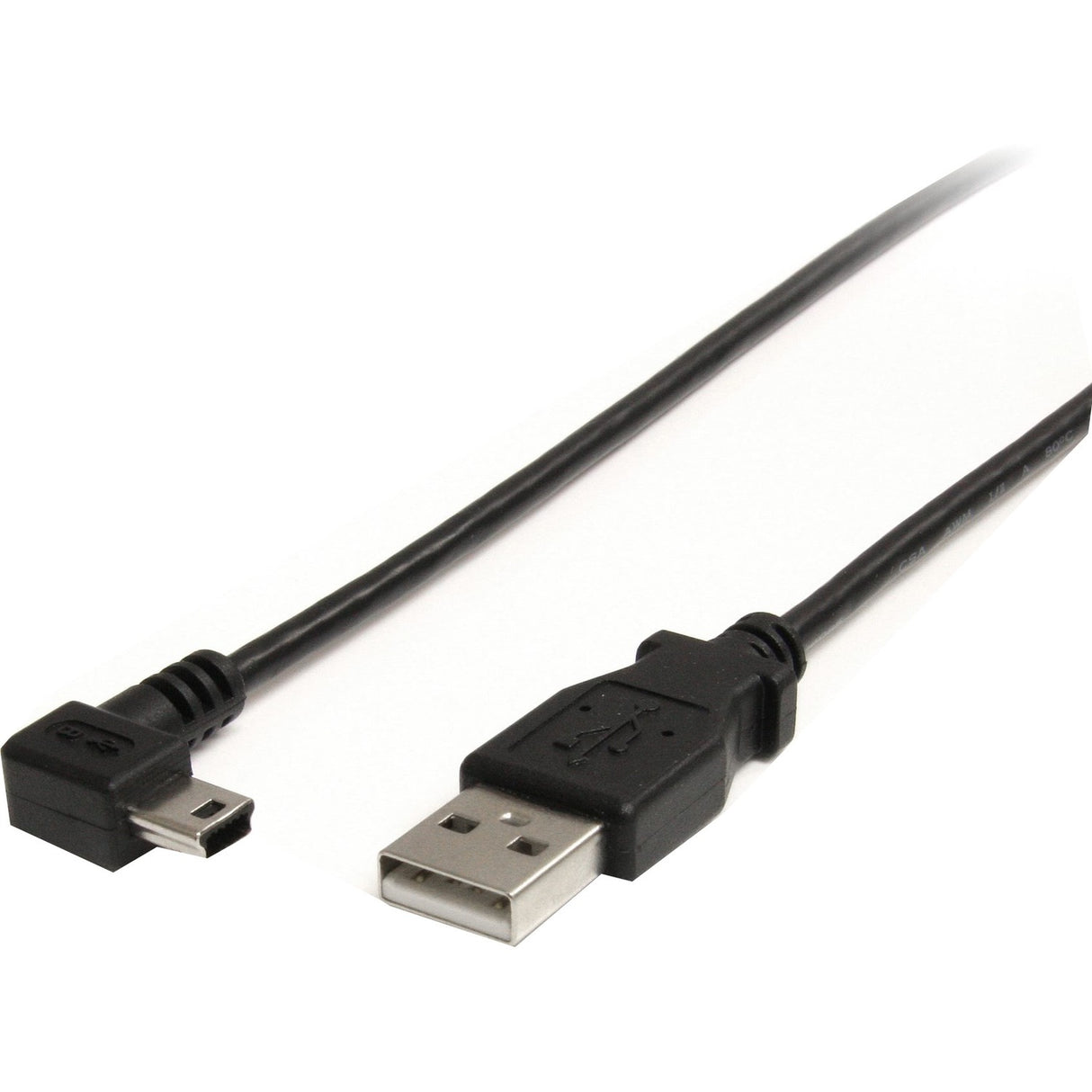 StarTech.com 6 ft Mini USB Cable - A to Right Angle Mini B — USB2HABM6RA