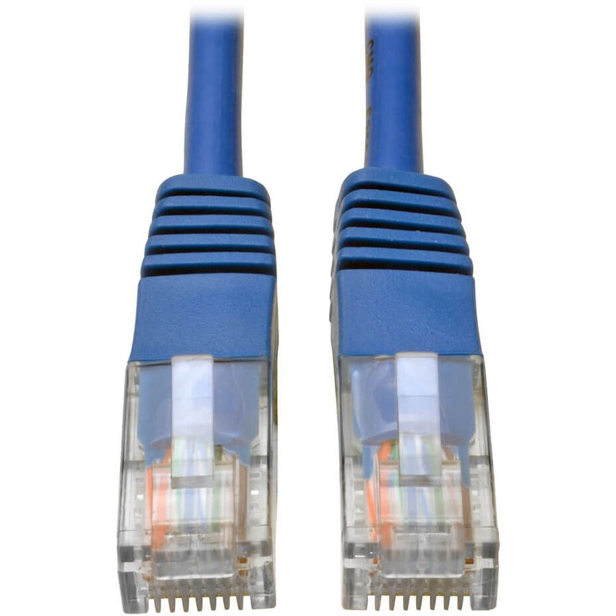 Eaton Tripp Lite Series Cat5e 350 MHz Molded (UTP) Ethernet Cable (RJ45 M/M), PoE - Blue, 20 ft. (6.09 m) — N002-020-BL