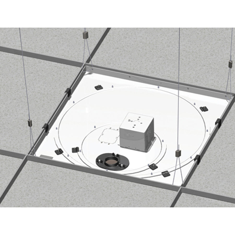 Chief Speed-Connect Suspended Ceiling Tile Replacement Kit - With Power Outlet Housing - White — CMS445N