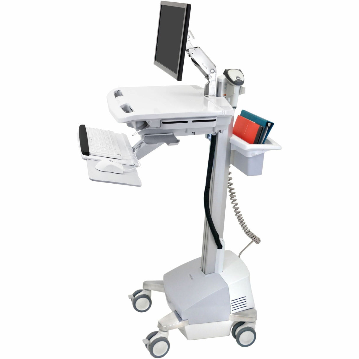 Ergotron StyleView EMR Cart with LCD Arm, SLA Powered — SV42-6201-1