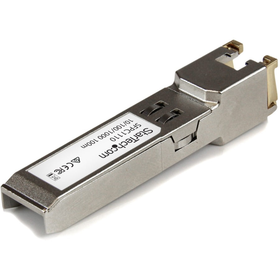 StarTech.com Cisco SFP-GE-T Compatible SFP Module - 1000BASE-T - 10/100/1000 Mbps SFP to RJ45 Cat6/Cat5e Transceiver - 100m — SFPC1110