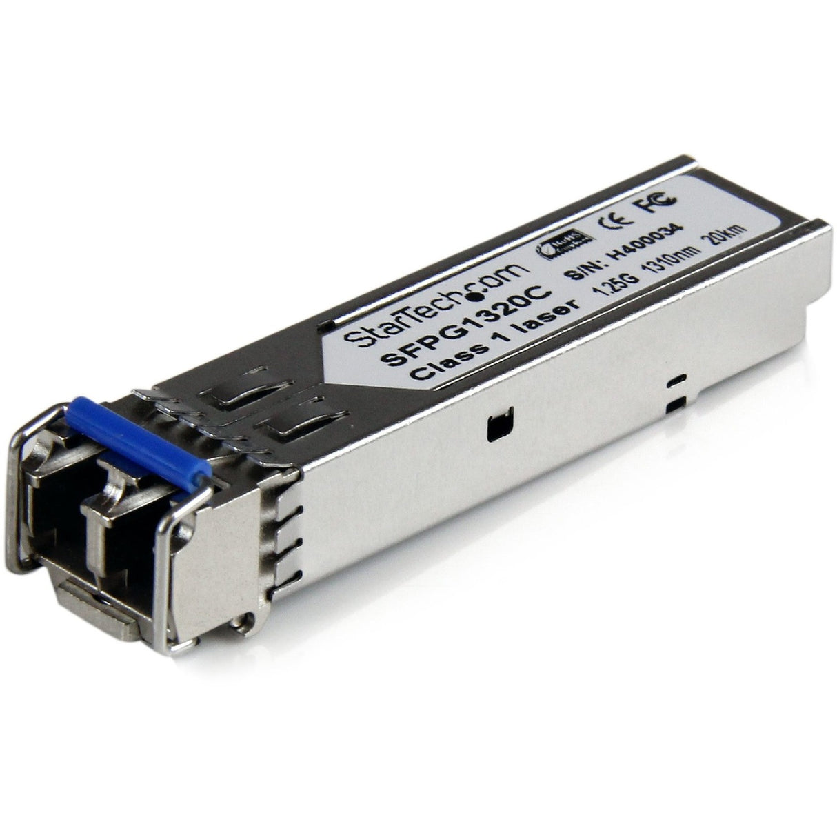 StarTech.com Cisco GLC-LH-SMD Compatible SFP Module - 1000BASE-LH - 1GE Gigabit Ethernet SFP 1GbE Single Mode Fiber SMF Optic Transceiver — SFPG1320C