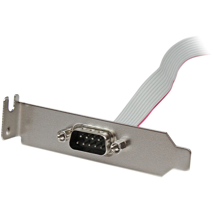 StarTech.com 1 Port 16in DB9 Serial Port Bracket to 10 Pin Header - Low Profile — PLATE9M16LP