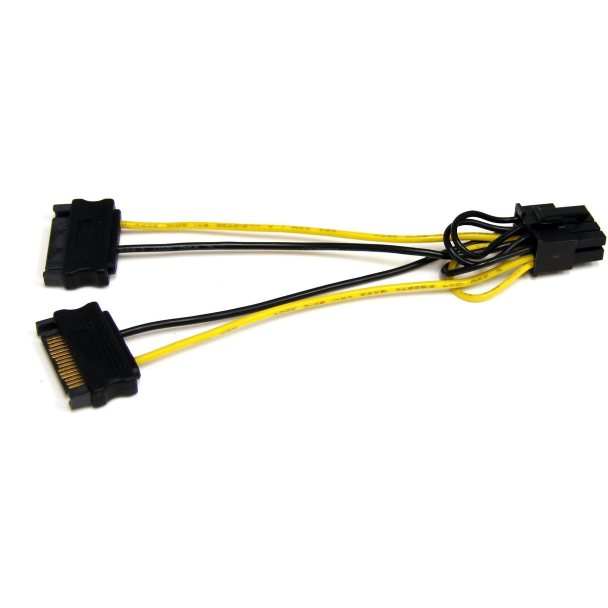StarTech.com 6in SATA Power to 8 Pin PCI Express Video Card Power Cable Adapter — SATPCIEX8ADP