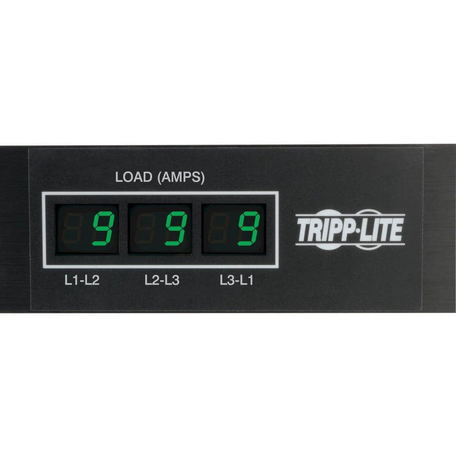 Tripp Lite by Eaton 5.7kW 3-Phase Local Metered PDU, 208/120V Outlets (36 C13, 6 C19, 6 5-15/20R), L21-20P, 6 ft. (1.83 m) Cord, 0U Vertical, TAA — PDU3MV6L2120