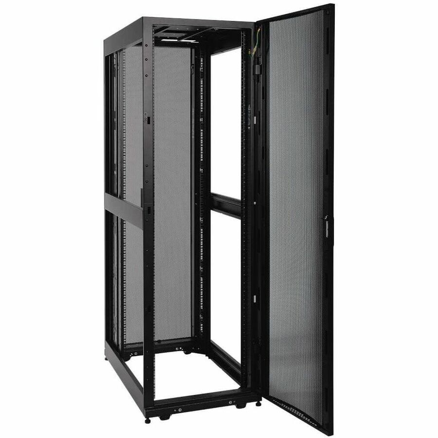 Tripp Lite by Eaton 45U SmartRack Mid-Depth Rack Enclosure Cabinet with doors & side panels — SR45UBMD