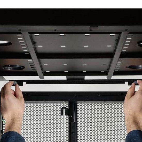Tripp Lite by Eaton 42U SmartRack Wide Standard-Depth Rack Enclosure Cabinet with Two Pre-Installed SRCABLEVRT3, with sides & doors — SR42UBWDVRT