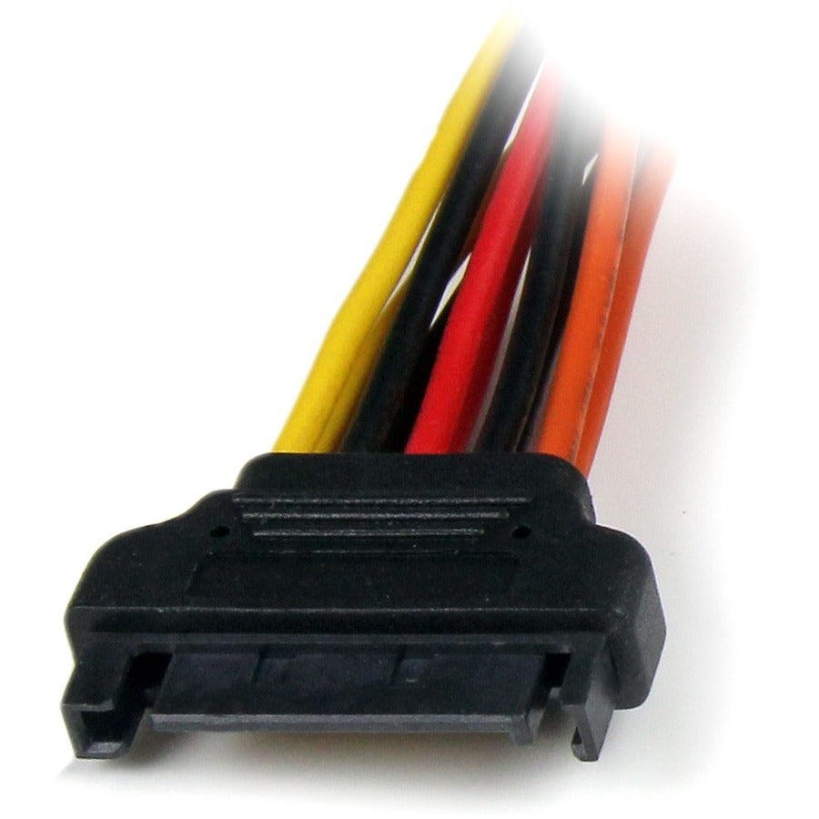 StarTech.com 6in Latching SATA Power Y Splitter Cable Adapter - M/F — PYO2LSATA
