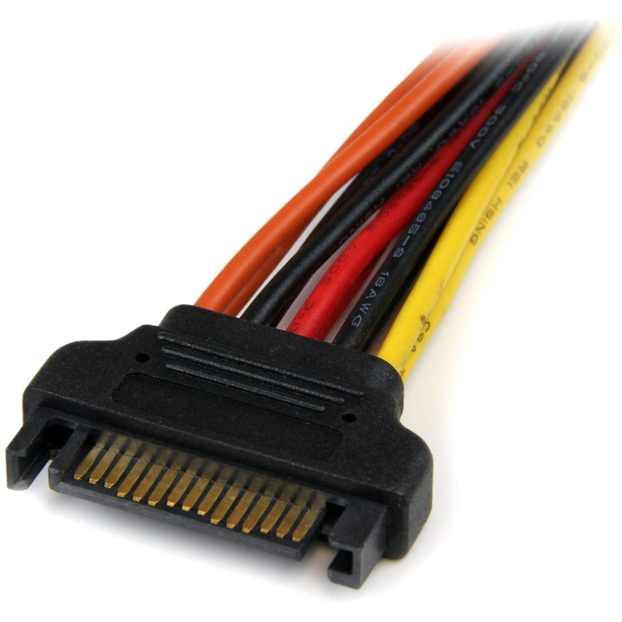 StarTech.com 6in Latching SATA Power Y Splitter Cable Adapter - M/F — PYO2LSATA