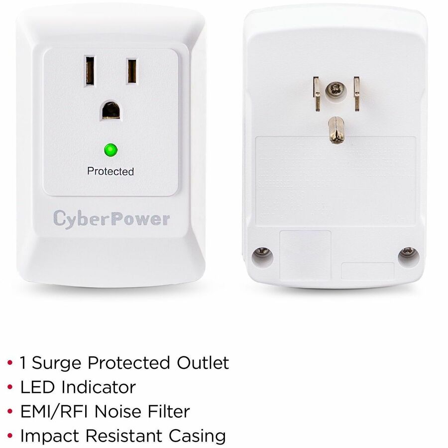 CyberPower CSB100W Essential 1 - Outlet Surge with 900 J — CSB100W