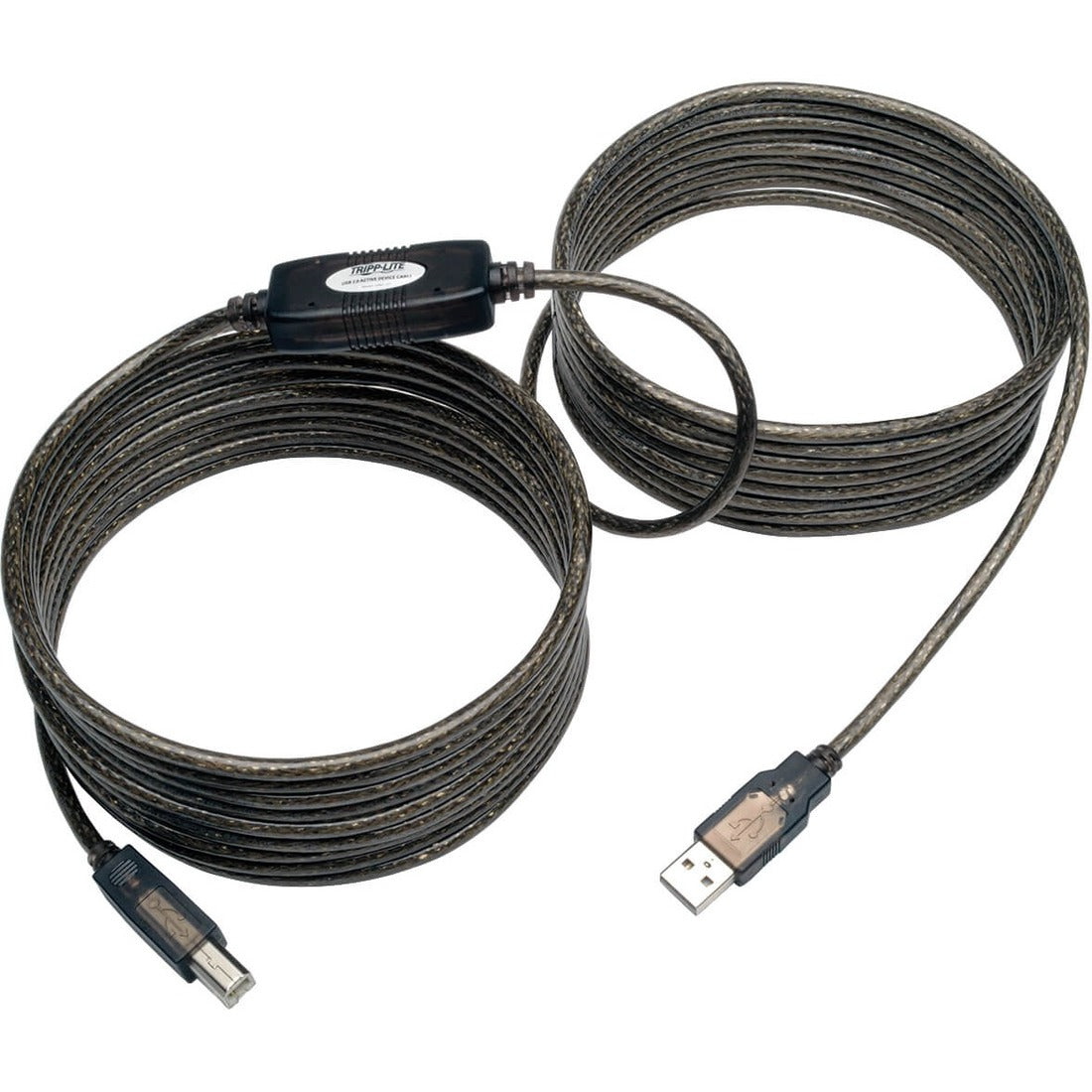 Eaton Tripp Lite Series USB 2.0 A to B Active Repeater Cable (M/M), 25 ft. (7.62 m) — U042-025