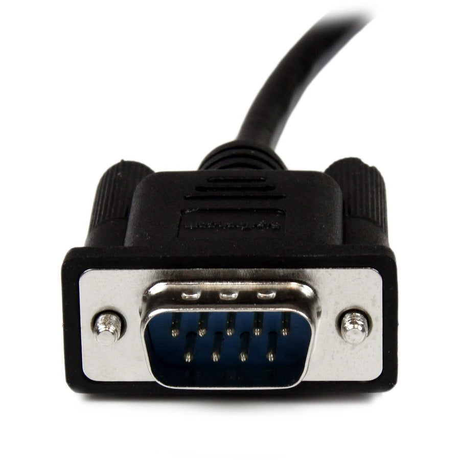 StarTech.com 2m Black DB9 RS232 Serial Null Modem Cable F/M — SCNM9FM2MBK