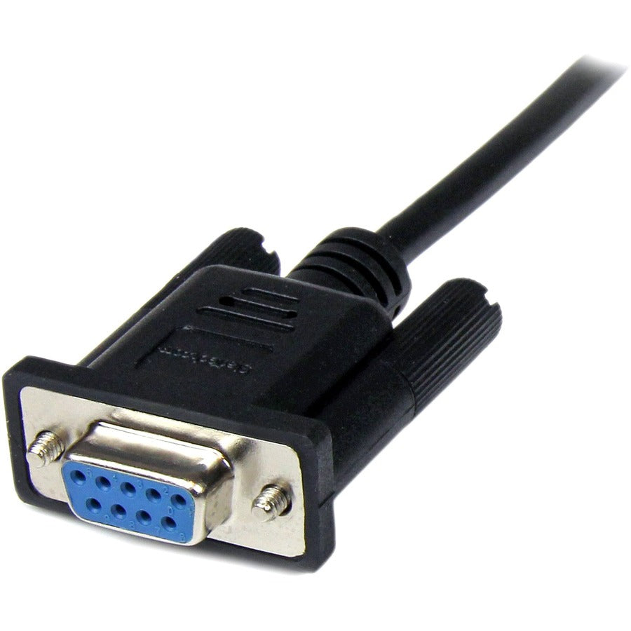 StarTech.com 2m Black DB9 RS232 Serial Null Modem Cable F/M — SCNM9FM2MBK