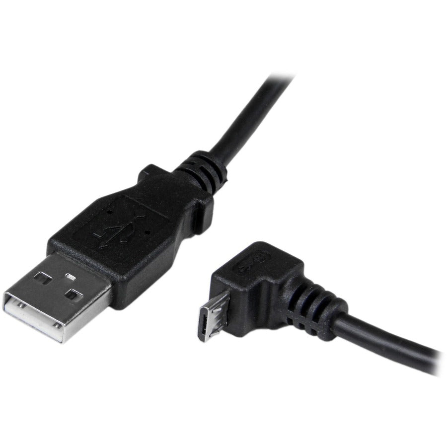 StarTech.com 2m Micro USB Cable - A to Down Angle Micro B — USBAUB2MD