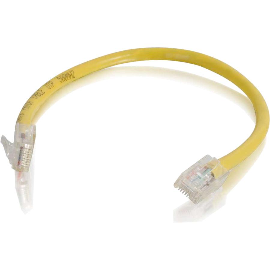C2G 6in Cat6 Non-Booted Unshielded (UTP) Network Patch Cable - Yellow — 00966