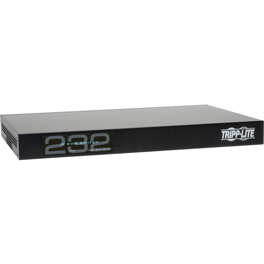 Eaton Tripp Lite Series NetCommander 32-Port Cat5 KVM over IP Switch - 2 Remote + 1 Local User, 16 USB Dongles, 1U Rack-Mount, TAA — B072-032-IP2-K