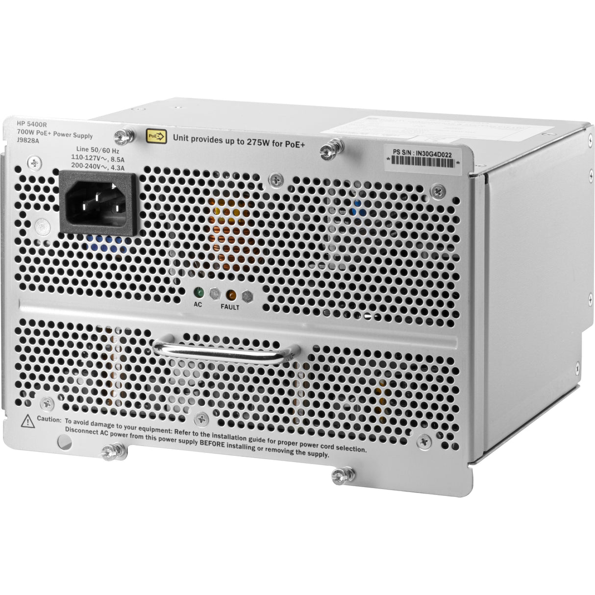 HPE 5400R 700W PoE+ zl2 Power Supply — J9828A#ABA