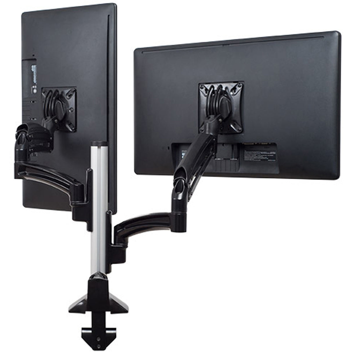 Chief Kontour Dual Display Column Monitor Arm - For Displays 10-32" - Black — K1C220BXRH