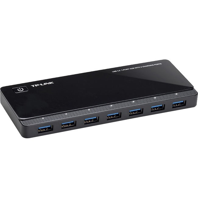 TP-Link UH720 - Powered USB Hub 3.0 with 7 USB 3.0 Data Ports and 2 Smart Charging USB Ports — UH720