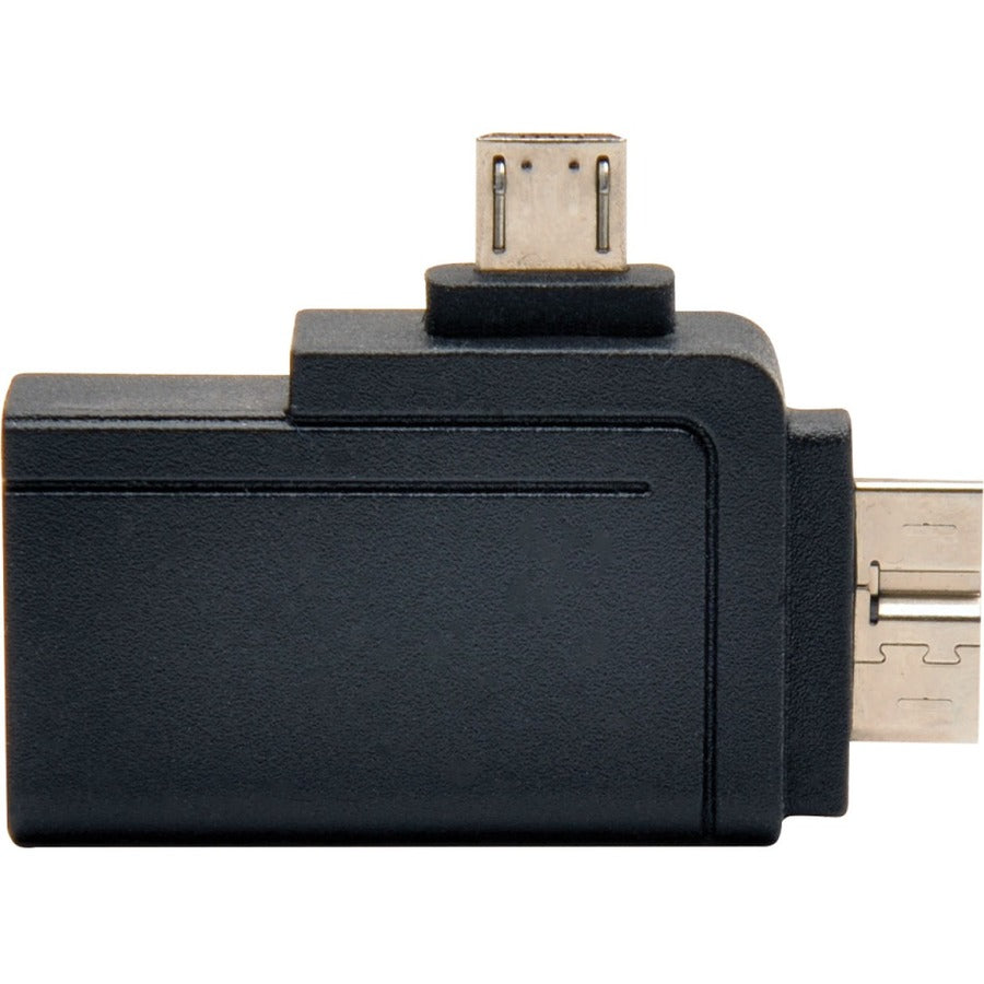Tripp Lite by Eaton 2-in-1 OTG Adapter, USB 3.0 Micro B Male and USB 2.0 Micro B Male to USB A Female — U053-000-OTG