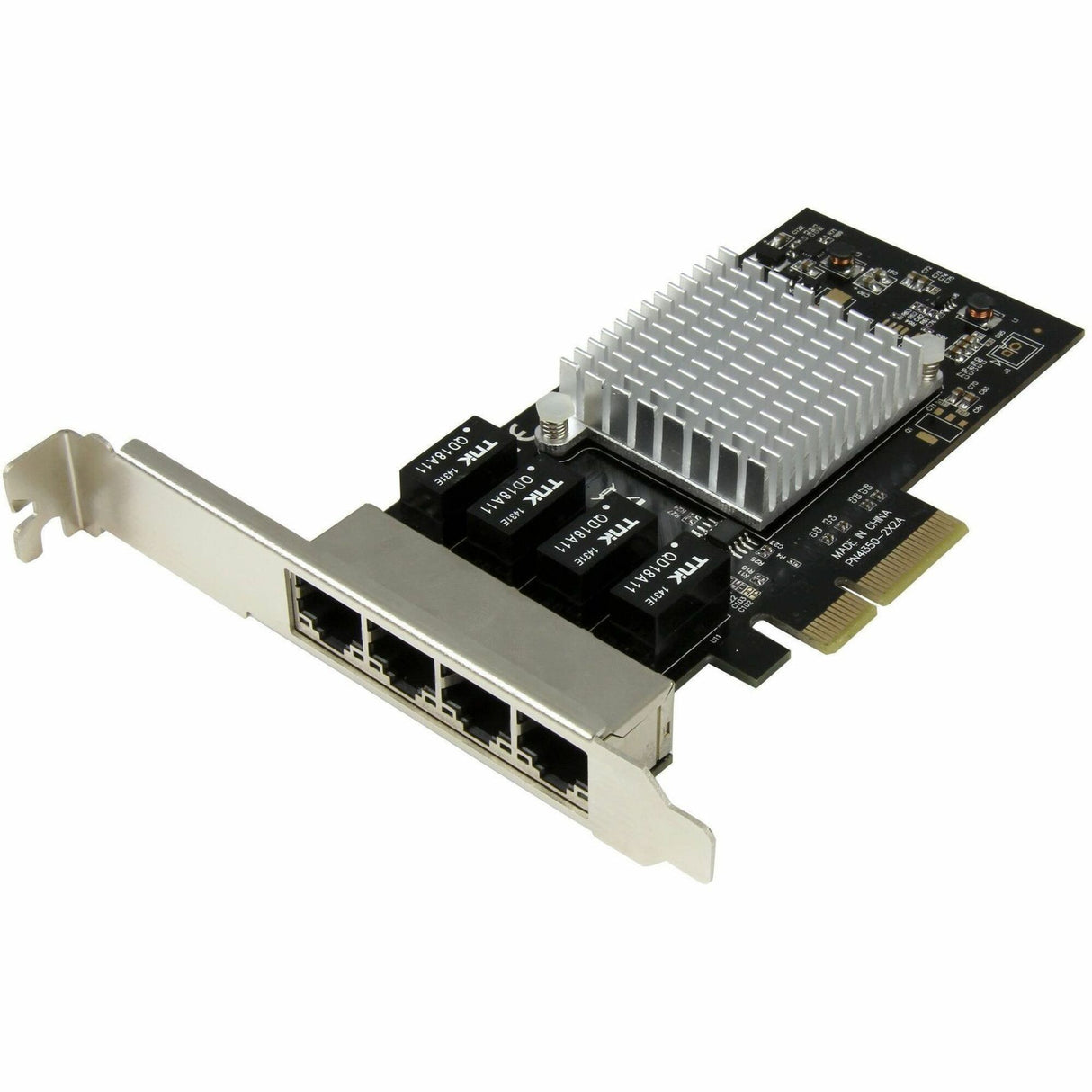 StarTech.com 4-Port Gigabit Ethernet Network Card - PCI Express, Intel I350 NIC - Quad Port PCIe Network Adapter Card w/ Intel Chip — ST4000SPEXI