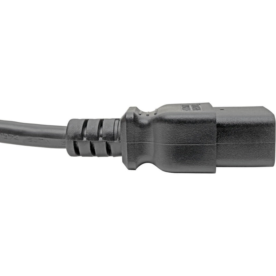 Eaton Tripp Lite Series Power Extension Cord, C19 to C20 - Heavy-Duty, 15A, 250V, 14 AWG, 6 ft. (1.83 m), Black — P036-006-15A