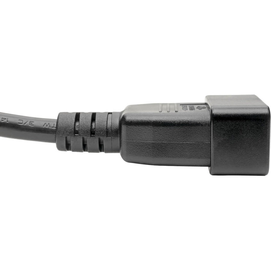 Eaton Tripp Lite Series Power Extension Cord, C19 to C20 - Heavy-Duty, 15A, 250V, 14 AWG, 6 ft. (1.83 m), Black — P036-006-15A