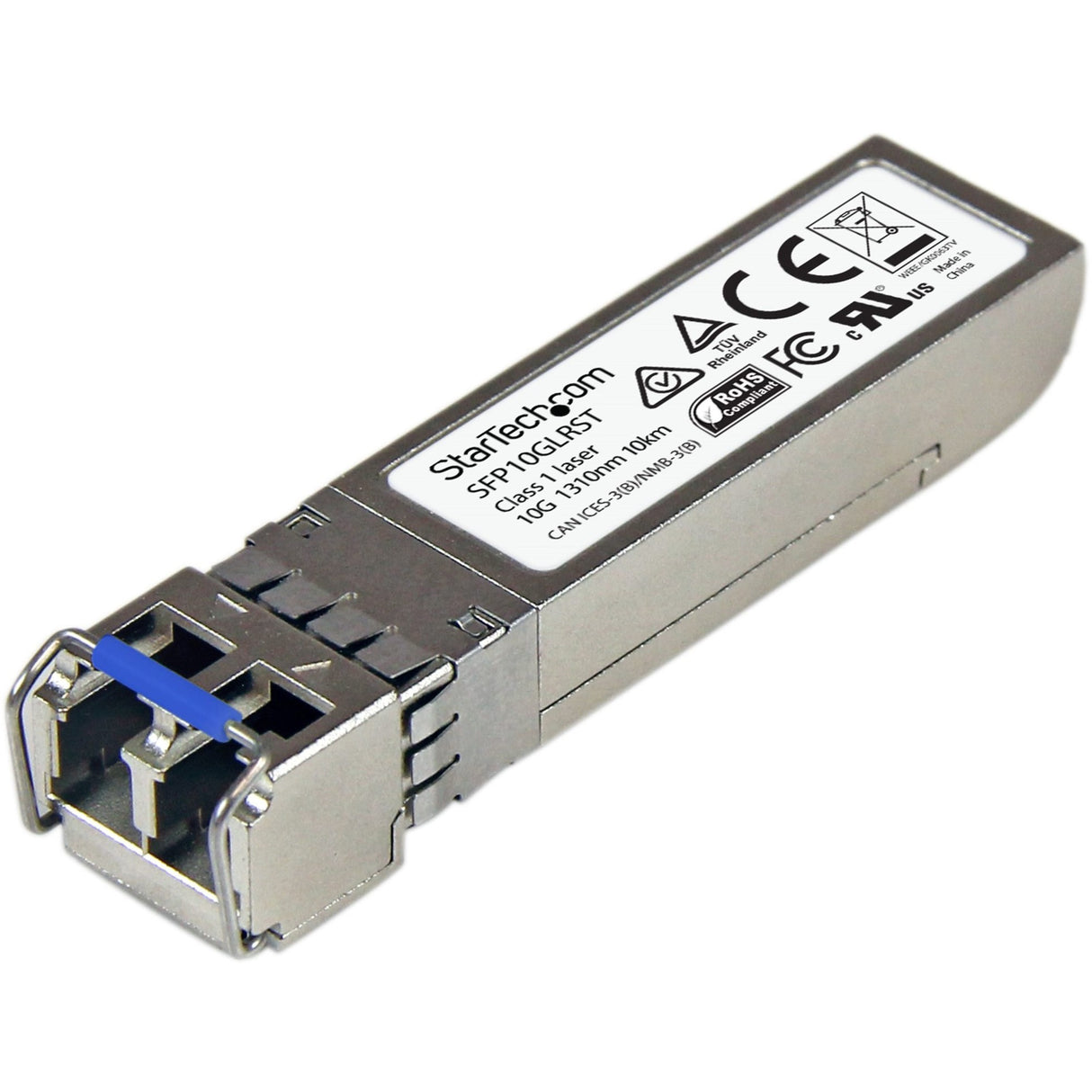 StarTech.com Cisco SFP-10G-LR Comp. SFP+ Module - 10GBASE-LR - 10GE Gigabit Ethernet SFP+ 10GbE Single Mode Fiber SMF Optic Transceiver — SFP10GLRST