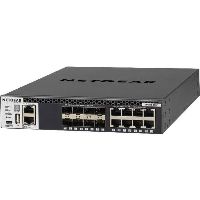 Netgear M4300 Stackable Managed Switch with 16x10G Including 8x10GBASE-T and 8xSFP+ Layer 3 — XSM4316S-100NES