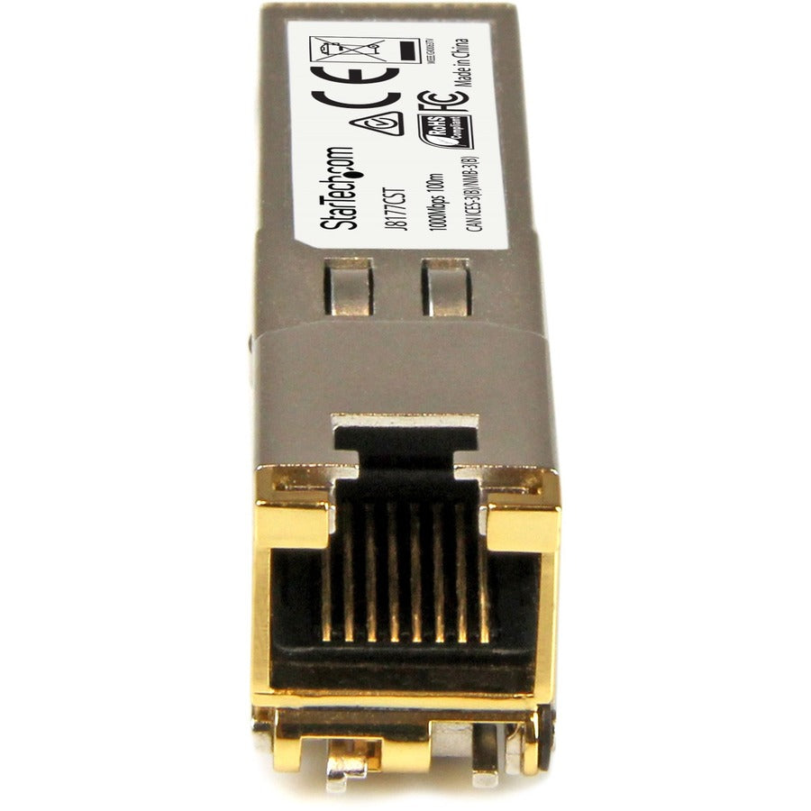 StarTech.com HPE J8177C Compatible SFP Module - 1000BASE-T - 1GE Gigabit Ethernet SFP SFP to RJ45 Cat6/Cat5e - 100m — J8177CST