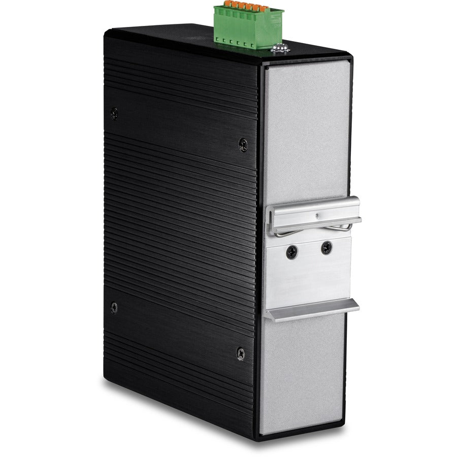 TRENDnet 12-Port Hardened Industrial Gigabit PoE+ Layer 2+ Managed DIN-Rail Switch, TI-PG1284i, 240W Power Budget, IP30 Rated, Ethernet Splitter, NDAA & TAA Compliant, Lifetime Protection, Black